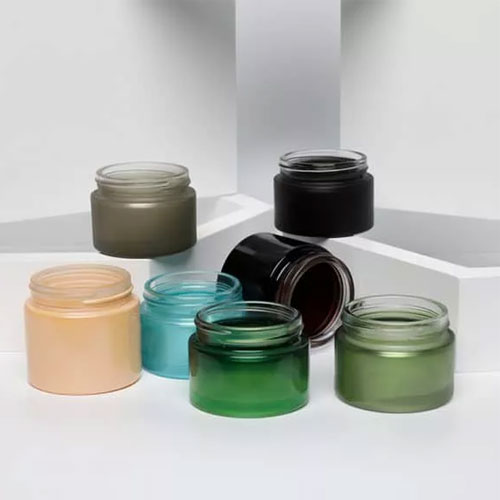 Color Coated Cream Glass Jar Manufacturers in Delhi