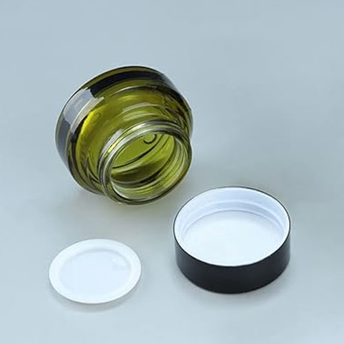 Green Slant Shoulder Glass Jar Manufacturers in Delhi